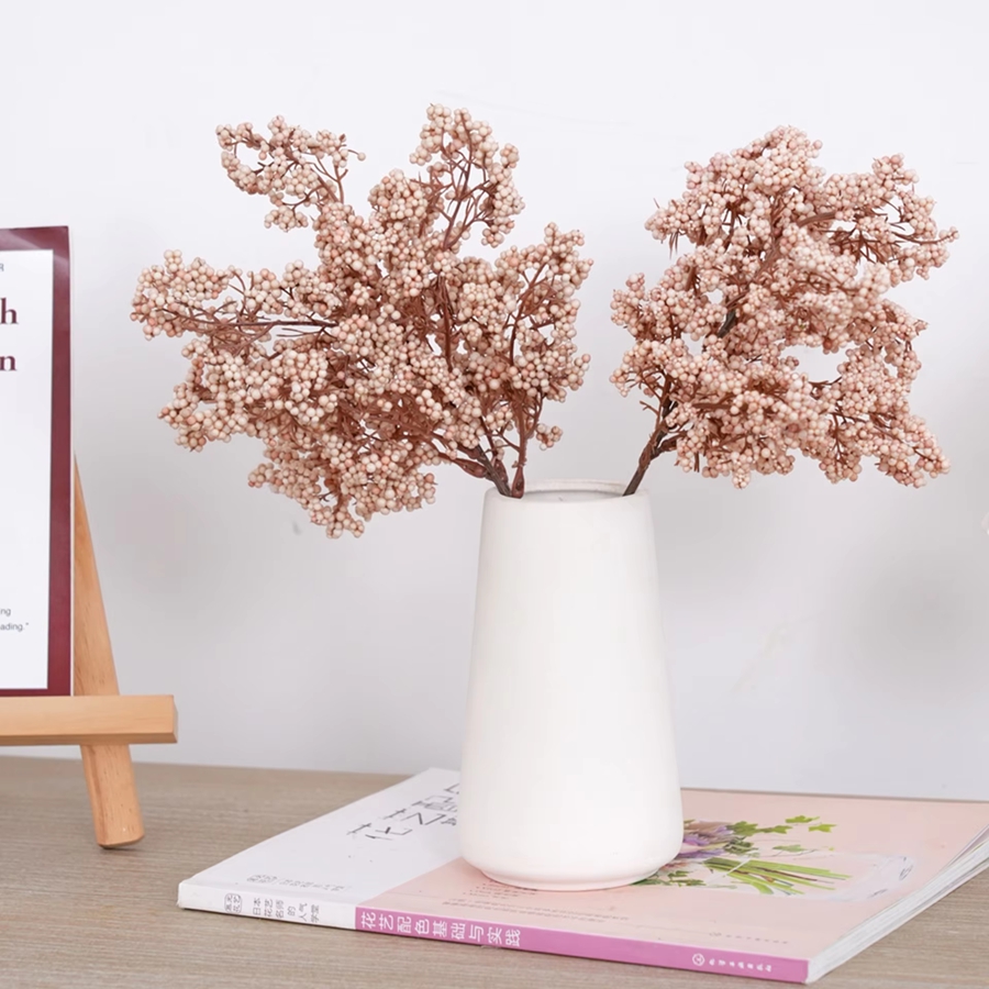 Bonsai Garden Home - Artificial Flowers Plant Winterberry Wedding Bridal