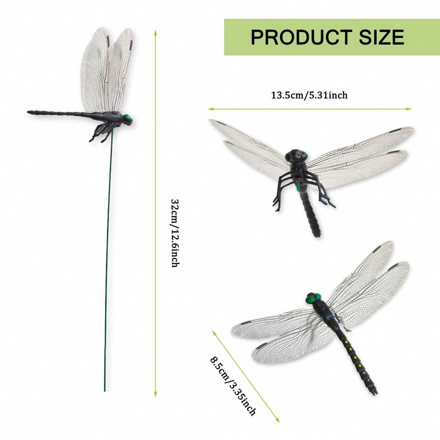 10 Pcs Dragonfly Decorative S, - огляд і ціна Bonsai Garden Decor