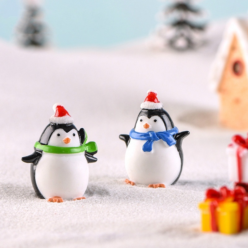 4pcs Mini Resin Penguin Micro  - огляд і ціна Bonsai Garden World