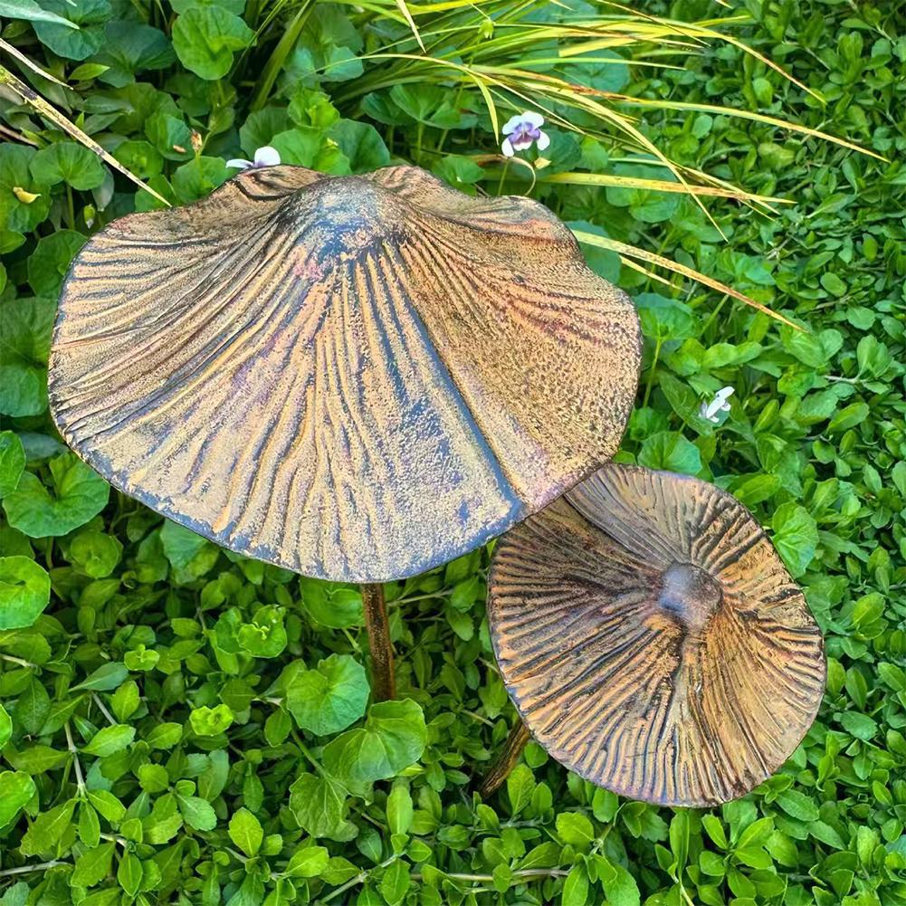 Retro Metal Rusty Mushroom Gar - огляд і ціна Bonsai Garden Decor